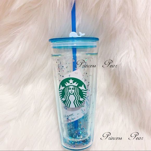Starbucks Korea Glitter Whale Glass Tumbler - Picture 12 of 13